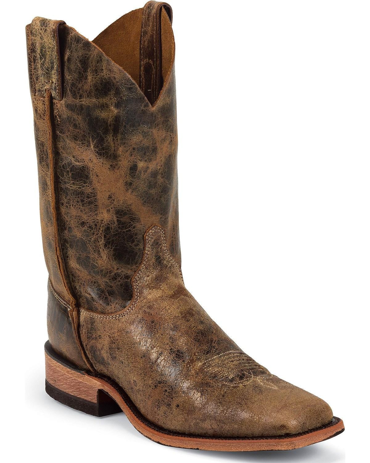 Bent Rail Cowboy Boot Wide Square Toe 