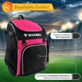 thumbnail image 3 of Mochila de fútbol Vizari con compartimento para pelotas para adultos, 3 of 6