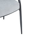 thumbnail image 6 of Teagan Modern Upholstered Dining Chairs with Metal Legs, Grey, Set of 4, 6 of 9