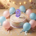 thumbnail image 5 of Birthday Number Candle, Party Festival Cake Decoration Candle for Baking Cake Topper for Celebration Event Dessert Table Purple, 5 of 5