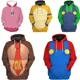 thumbnail image 2 of Sudadera gruesa deportiva con estampado creativo de Mario, juego popular de otoño e invierno para niños de 3 a 14 años para niños y niñas, 2 of 5