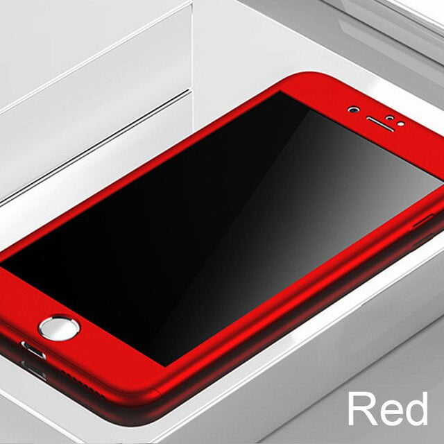 360 funda de teléfono de cobertura completa para iPhone 7 8 6 6s Plus SE 2020 funda protectora para iPhone 11 Pro XS MAX XR 5 5s 7 funda con vidrio Tan Jianjun unisex