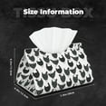 thumbnail image 6 of Lsque Retro Rooster Printed Long Tissue Box Cover Holder, Facial Paper Organizer Dispenser,Triangle with Bottom Belt, PVC Leather Decorative Organizer, 6 of 9