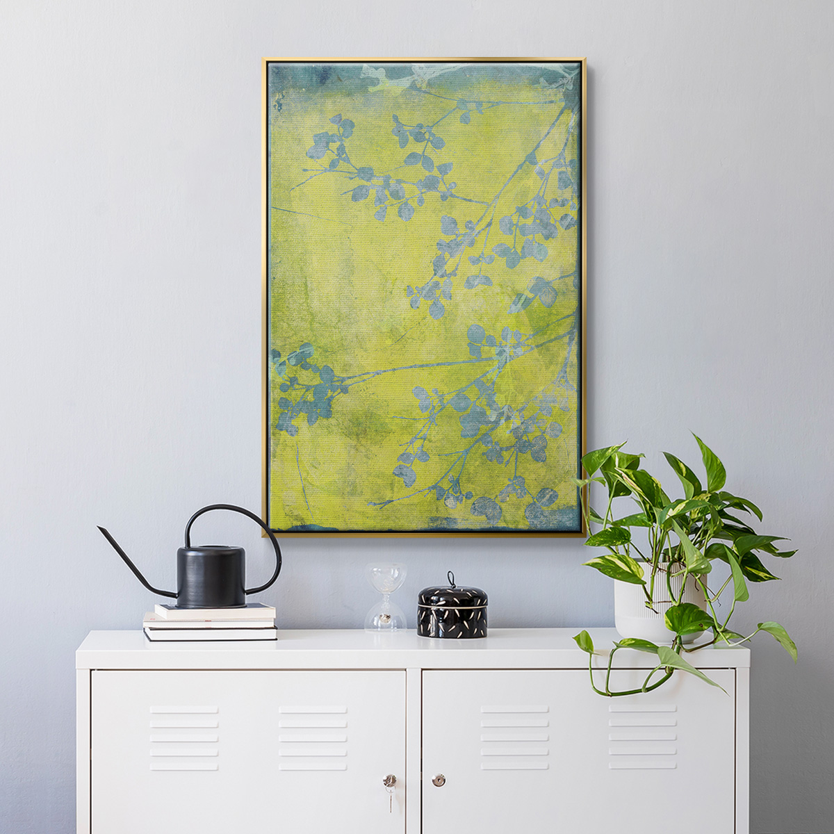Boundless VIII Framed Premium Gallery Wrapped Canvas - Ready to Hang - 17 x 25 - Gold Floating Frame
