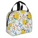 thumbnail image 2 of Fotbe Ducks and Anchors Bolsa Térmica con Estampado y Forro de Aluminio Grueso Bolsa de Almuerzo con Bolsillo Frontal para Hombres y Mujeres, Ideal para Trabajo, Escuela, 2 of 8