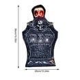 thumbnail image 3 of AUNVITO Light Sound Activated Halloween Tombstone Figurine, Lifting Skeleton Pumpkin Yard Prop, Outdoor Porch Spooky House Scene Decor, 3 of 7