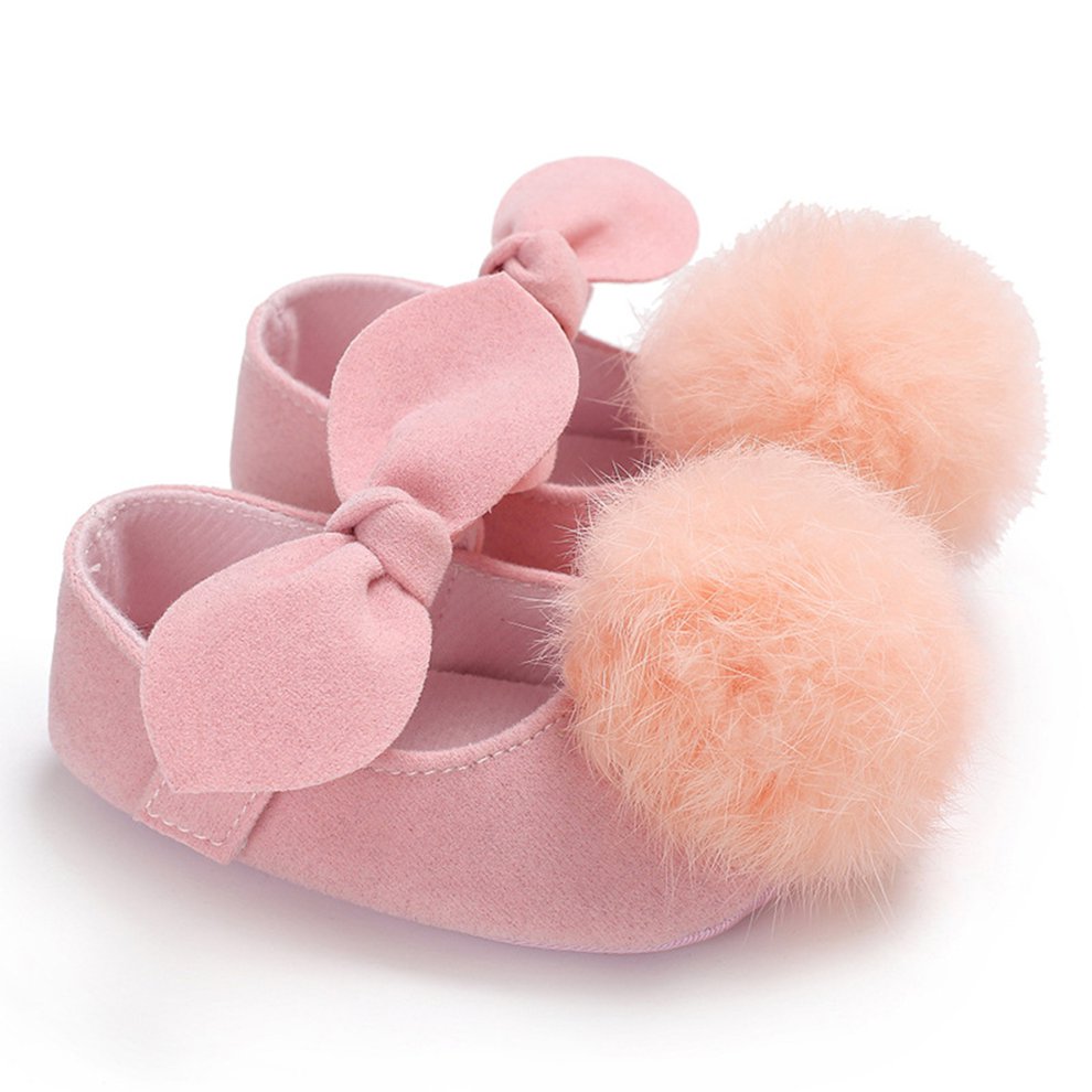 peach baby shoes