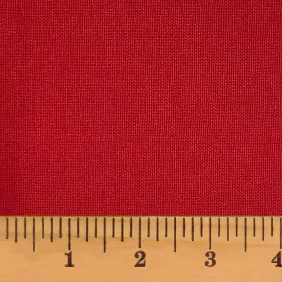 JCS Traditional Red Solid Osnaburg Cotton Fabric Sold by the Yard