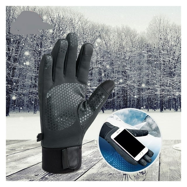 Touch Screen Mountain Riding Cycling Sports Winter Fleece Anti-slip Gloves ,Warm and Lightweight