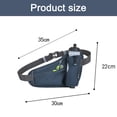 thumbnail image 2 of Riñonera para deportes al aire libre, riñonera multifuncional para botella de agua, bolsa impermeable para correr, gris, 2 of 5