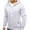 White, variant on Men's Zip Up Hoodie Stylish Solid Color Fleece Hooded Cardigan Loose Casual Sports Zipper Hoodie Coat Gray XXXL