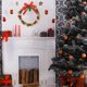 thumbnail image 4 of Colgador de puerta de Navidad, corona de cascabel de Navidad, decoración navideña, adorno de corona de cascabel de Navidad, estética elegante, 4 of 5