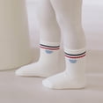 thumbnail image 4 of LYMAYTER ‌Toddler Baby Girls Boys Cotton Crew Socks 3 Pair Soft Pack for 0-8Y Gift Sets Newborn, 4 of 7
