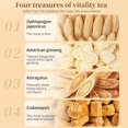thumbnail image 2 of Ginseng Four Treasure Tea - Natural Chinese Traditional Herbal Ginseng Four Treasures Kidney Detox Cleanse Teabag For Men Women 10 Bags, 2 of 5