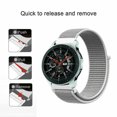 thumbnail image 4 of FIEWESEY 20mm Watch Band Compatible with Garmin Forerunner 245,Approach S42 S12,Vivomove 3,Vivomove Style,Galaxy Watch 5 40mm 44mm,Watch 5 pro 45mm Nylon Sport Strap for Garmin Samsung Watch(Silver), 4 of 6