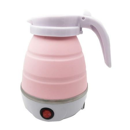 

Portable Household Mini Kettle Electric Travelling Folding Kettle Foldable Water Kettles Cookware Teapot PINK