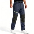thumbnail image 3 of Rvwovn Men's Hiking Pants, Reinforced Knee Work Outdoor Pants with Belt Loops & Zipper Pockets, 3 of 8