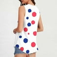 thumbnail image 4 of WREESH 4th of July Shirts Women Sleeveless American Flag Graphic Tees Star Striped Independence Day Patriotic Shirts Tunic Tank Tops, 4 of 6