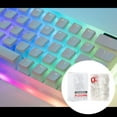 thumbnail image 3 of PBT Pudding 108 Keys Translucent Backlit Keycap Set for mechanical keyboard, White, 3 of 8