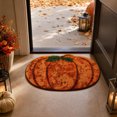 thumbnail image 7 of Trovenix Halloween Fall Thanksgiving Bath Mat Pumpkin Shaped Absorbent Non Slide Soft Doormat for Entryway Decor, 7 of 7
