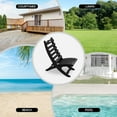 thumbnail image 2 of Hidpriva Portable All-Weather Resistant Xavier-Chairs Set of 2 HDPE Plastic Folding Adirondack Chair for Outdoor Fire-Pit Patio Lawn Beach Poolside,Black, 2 of 6