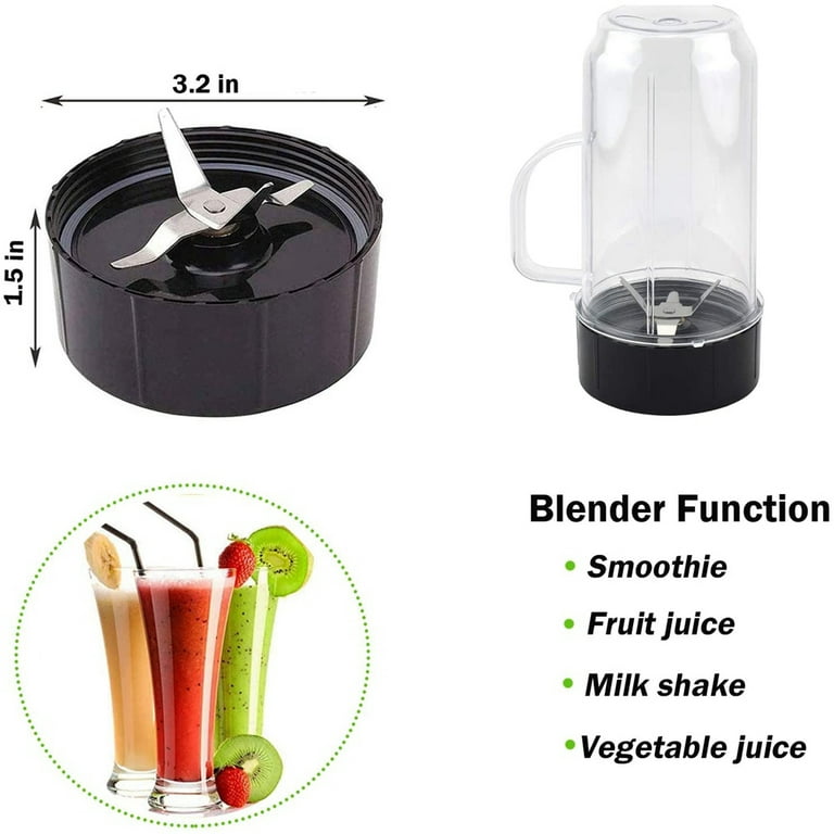 Sduck 2x Flip Top To Go lids Replacement for Magic Bullet MB 1001 MB 1001B  MBR-1101 MBR-1701 Blender