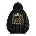 thumbnail image 2 of Men's Pocket Graphic Hooded Pullover, Orange Mountain Bike in Nature, Sizes S-2XL, 2 of 4