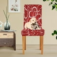 thumbnail image 6 of Love Valentines Hearts Dining Room Chair Covers Chair Slipcovers Seat Protector Removable Washable Chair Cover For Home Kitchen Restaurant Hotel 4pcs, 6 of 6