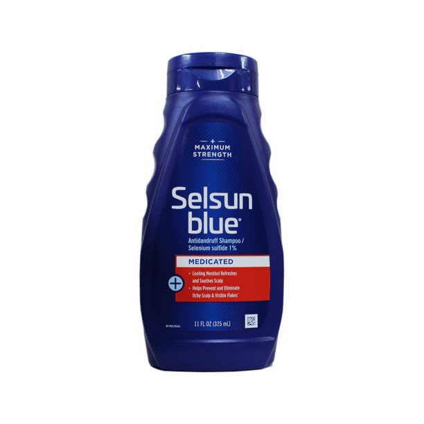 Selsun Blue Medicated Maximum Strength Dandruff Shampoo, 11 Ounce ...