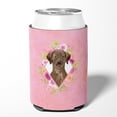 thumbnail image 2 of Carolines Treasures CK4251CC Chocolate Labrador Pink Flowers Can or Bottle Hugger Can Hugger multicolor, 2 of 5