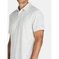 thumbnail image 2 of Birdie Bound Men's & Big Men's Patterned Golf Polo Shirt, Sizes S-3XL, 2 of 5