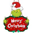thumbnail image 1 of Decoraciones navideñas: letrero de madera con texto "Feliz Navidad", gnomo, adornos navideños colgantes para árbol de Navidad, pared, puerta, decoración del hogar, 1 of 4