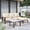 Beige, variant on COMLAX FIELD Outdoor Furniture Set, 3-Piece Patio Couch Sectional with Ottoman, Patio Sofa Set with Thick Cushions