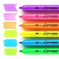 Writech Retractable Highlighters Assorted Colors Chisel Tip Click Aesthetic Highlighter Marker
