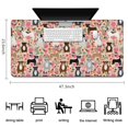 thumbnail image 5 of Long Mouse Pads for Desk,Boston Terrier Dogs with Pioneer Flower Desk Mats on Top Of Desks, Desk Mouse Pad Extra Large with 3mm Non-Slip Base and Stitched Edge for Gaming,Office,Work,Home 47.3"x23.6", 5 of 6