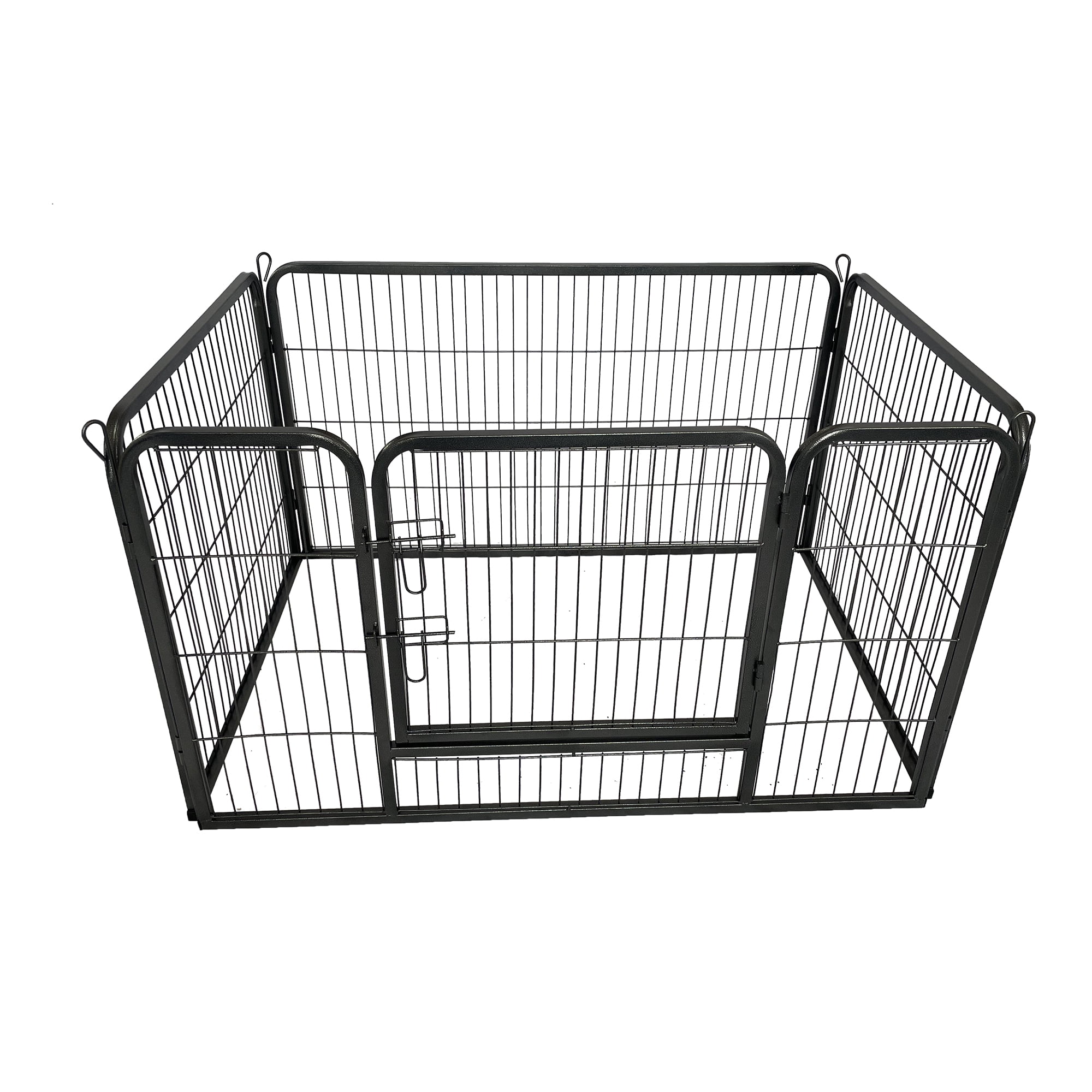 Pefilos 27" Pet Playpen with Door for Small Medium Dogs, Foldable 4-Panel Dog Playpen, Puppy Playpen, Rust-Free, Gray Pefilos 27" Pet Playpen with Door for Small Medium Dogs, Foldable 4-Panel Dog Playpen, Puppy Playpen, Rust-Free, Gray