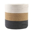 thumbnail image 1 of Shisuyan 1Pcs Weaving Storage Basket Khaki Cotton Rope for Daily Use Items Dining Room, 1 of 8