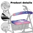 thumbnail image 5 of Jiueut Galaxy Axolotl Medical Products Rollator Walker Seat & Back Cover for Women 2 Piece Easy to Install Protective Covers for Walker Drive Walker Seat Cushion, 5 of 7