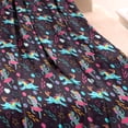 thumbnail image 3 of Dark Colorful Unicorn Pattern Blanket,Comfortable Soft Flannel Throw Blanket,All Season,Warm Lightweight Blankets for Sofa Bed Couch Living Room Chair,30"x40", 3 of 4