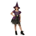 thumbnail image 7 of MUXiin ,Girls Halloween Witch Dress Set With Matching Hat For Kids Party Performance Outfit Ages 4-10 Years,(6-8 Years,Z01-Purple), 7 of 7