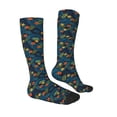 thumbnail image 3 of Daiia Sports Socks Hawaiian Style Printed Novelty Crew Socks for Men Women Knee High Socks Cotton Socks Soft & Breathable Support Unisex Socks, 3 of 9