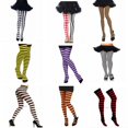 thumbnail image 1 of Medias de rayas para fiesta de disfraces de Halloween, medias de algodón para cosplay, medias de rayas para Navidad, 1 of 2