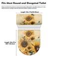thumbnail image 7 of Yuyamidu Retro Sunflower Toilet Lid Cover Sets for Bathroom 2 PCS Bee Toilet Lid & Tank Lid Dust Cover Round for Bathroom Elongated Lid Keep Bathroom Toilet Clean, 7 of 7