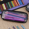 thumbnail image 4 of 4 Pack Clear Pencil Case,Transparent Pencil Case, Clear Pencil Case for Exams, Waterproof Zippered Storage Pouch,Travel Luggage Pouch, Make up Cosmetic Bag (Black), 4 of 7