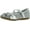 Silver, variant on LITTLE ANGEL Girls TESHI-729D Toddler Girl's Glittering Middle Strap Studded Dress Flats, Silver, 4