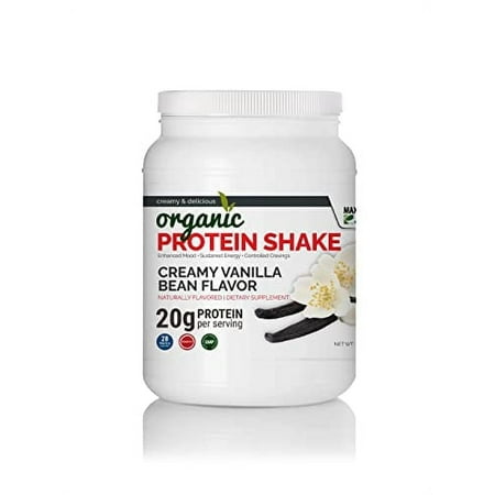 Maximum Slim Organic Protein Shake - Creamy Vanilla Bean Flavor
