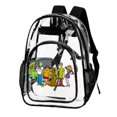 thumbnail image 2 of Scooby Doo Characters Transparent Backpack Student School Bag Satchel Bookbag Large Capacity Clear Through Daypack Unisex Travel Bag 17 Inch, 2 of 7