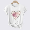 thumbnail image 4 of Women's Tops Under $5 XL Printed Casual Short Sleeved T-shirt Comfortable Top, 4 of 4
