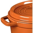 thumbnail image 2 of Staub Cast Iron 5.75-qt Coq au Vin Cocotte - Burnt Orange, 2 of 3