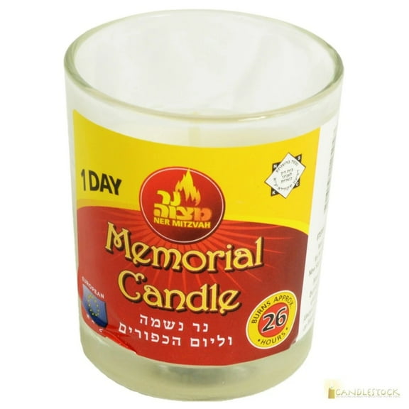 Memorial Jar Candle (Yahrzeit)